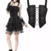 Morticia Munster Corset 2 Morticia Munster Corset -Creepsville Horror Shop nfgnfgnfgn