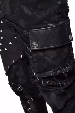 Patient 99 Distressed Punk Pants -Creepsville Horror Shop nhgnhghg