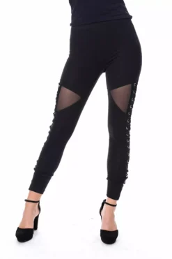 Onyx Leggings -Creepsville Horror Shop onyx leggings black vixxsin 177