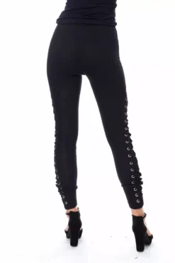 Onyx Leggings -Creepsville Horror Shop onyx leggings black vixxsin 278