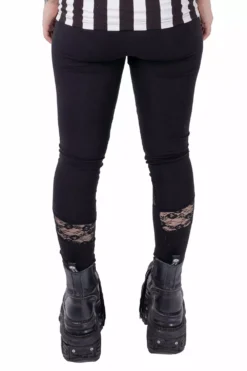 Purgatory Leggings -Creepsville Horror Shop purgatory leggings ladies black vixxsin 2