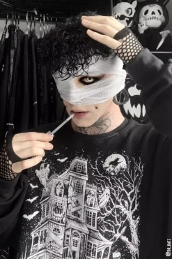 Haunted Mansion Sweatshirt 16 Haunted Mansion Sweatshirt -Creepsville Horror Shop qrP6jbekcopy