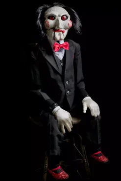 TRICK OR TREAT STUDIOS Saw Billy The Puppet 47" Lifesize Poseable Puppet Prop -Creepsville Horror Shop saw billy puppet