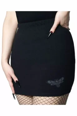 Death Moth Mini Skirt -Creepsville Horror Shop sdadfds