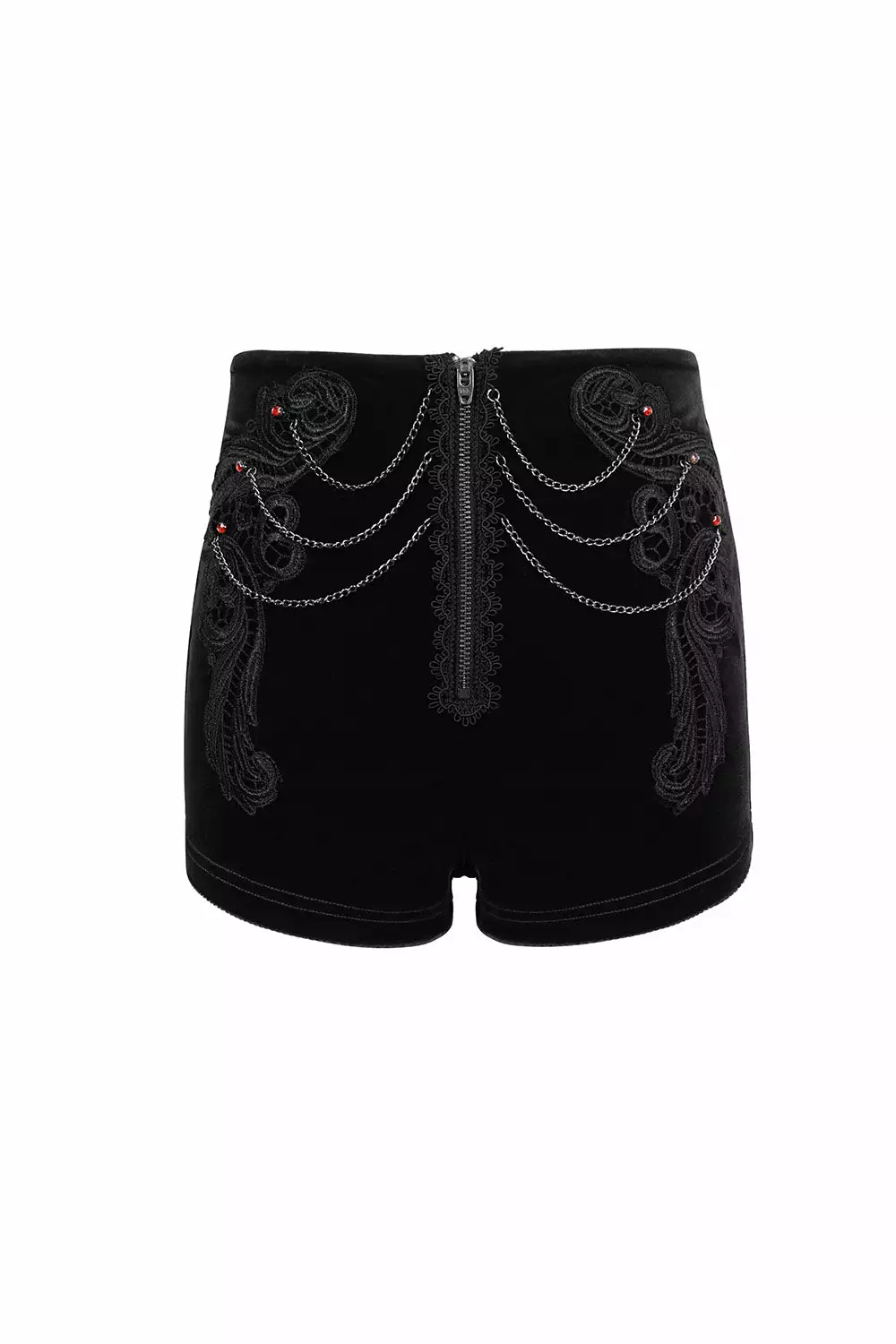 Black Blood Velvet High Waisted Shorts 7 Black Blood Velvet High Waisted Shorts - Image 5