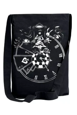 Alice In Wonderland Clock Bag [Multiple Styles Available] -Creepsville Horror Shop shoulder tote 4a80362a f2e7 4120 b5cd 8ce0ef3997a5
