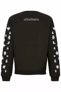 Pumpkin Reaper Sweatshirt [Ghost Sleeves] -Creepsville Horror Shop sweatshirt back vf 8eb7b5b2 903e 4813 9209 44d7d5dcd63a