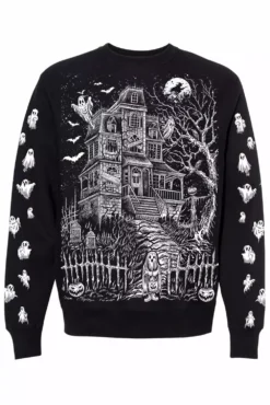 Haunted Mansion Sweatshirt 12 Haunted Mansion Sweatshirt -Creepsville Horror Shop sweatshirt ghosts
