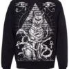 Bastet Sweatshirt -Creepsville Horror Shop sweatshirt b68527b9 8359 4049 94f0 4ca537ebfa2e