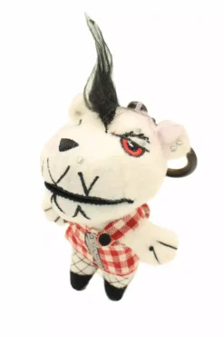 Teddy Scares Rita Mortis Keychain -Creepsville Horror Shop teddy scares keychain rita 02