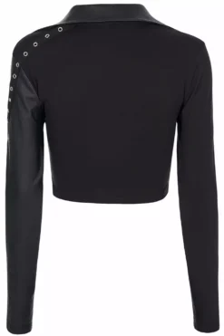 Split Personality Crop Top 15 Split Personality Crop Top -Creepsville Horror Shop tretercopy