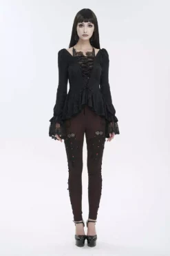 Romantic Goth Ruffles Top 11 Romantic Goth Ruffles Top -Creepsville Horror Shop vintage gothic clothing store
