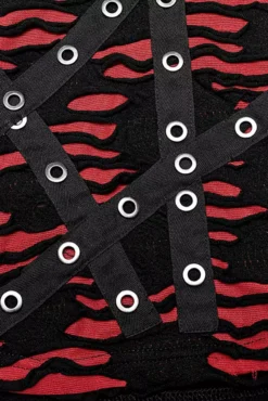 Barbie Blood Top Set [BLACK/RED] -Creepsville Horror Shop womens emo shirt 02e8c60e 6ce5 45fd 8015 e7b120b08d7a