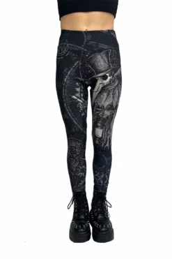 Deathcore Plague Doctor Leggings 15 Deathcore Plague Doctor Leggings -Creepsville Horror Shop womens plagie doctor high waisted leggings