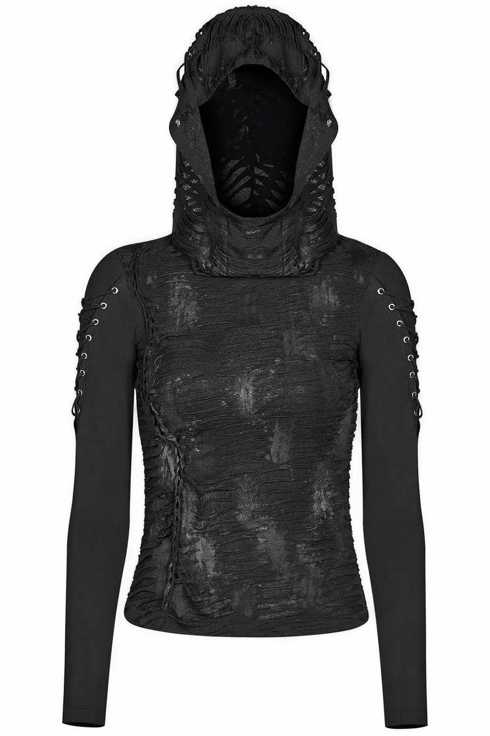 Warling Shredded Hooded Top 8 Warling Shredded Hooded Top - Image 6