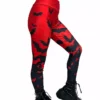 Bite Me Vampire Bat Leggings [RED/BLACK] -Creepsville Horror Shop womens sexy gothic bat leggings