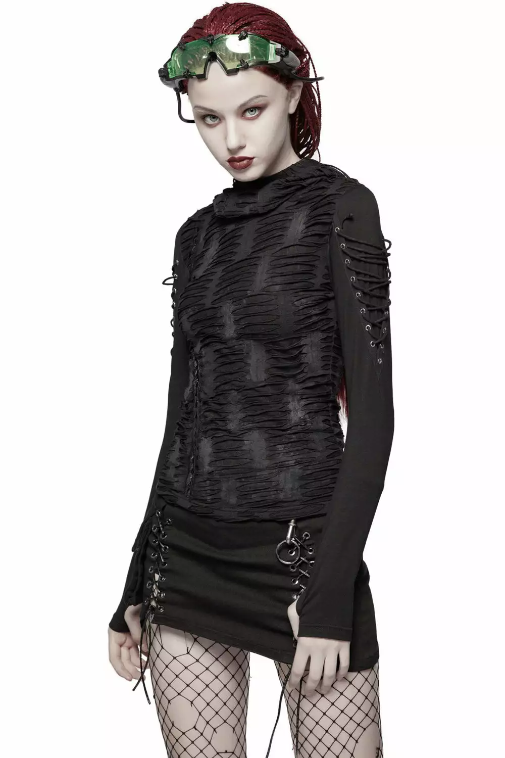 Warling Shredded Hooded Top 6 Warling Shredded Hooded Top - Image 4