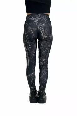 Deathcore Plague Doctor Leggings 12 Deathcore Plague Doctor Leggings -Creepsville Horror Shop womens steampunk leggings