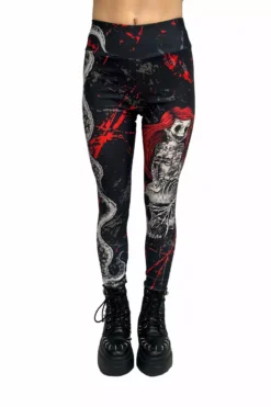 The Little Mermaidcore Leggings -Creepsville Horror Shop womns the little mermaid leggings