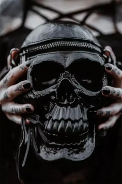 Grave Digger Skull Handbag [B] -Creepsville Horror Shop wwcopy