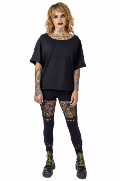 Zuri Leggings -Creepsville Horror Shop zuri leggings ladies black poizen industries 8